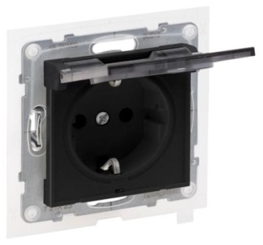Розетка Legrand Suno 721423, антрацит