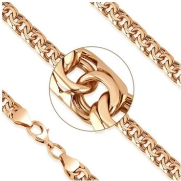 Raia Gold 0603 длина 55 см, вес 8.16 г золото, плетение бисмарк