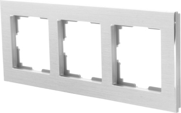 Werkel Aluminium 3 17781923 для розетки для выключателя серый