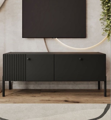 ТВ-тумба напольная Lazurit Lazur, 114.3x45x35.8 см, черный