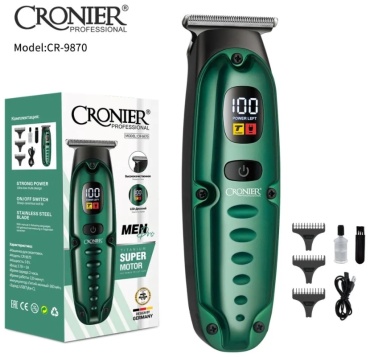 Cronier триммер CR-9870 зеленый