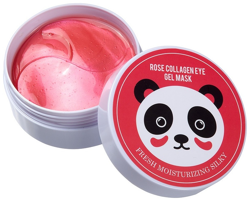 Патчи Fresh Moisturizing Silky гидрогелевые Rose Collagen Gel Eye Mask питательные 60 шт