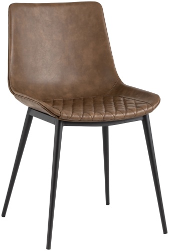 Стул SK Trade Tehas SK000031347, 74x49x46 см, черный, коричневый