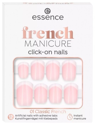 Essence накладные ногти Накладные ногти french MANICURE click-on 01 - Classic French 12 шт