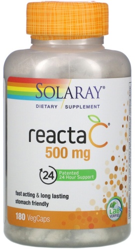 Solaray БАД Reacta-C 500 mg 180 капсул