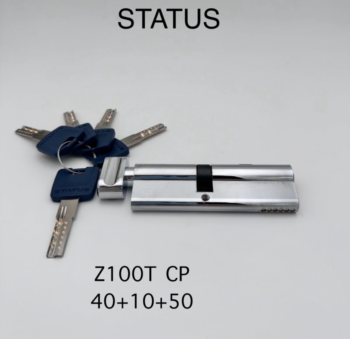 Цилиндровый механизм Status 4870245124412, ЦАМ 100х17 мм