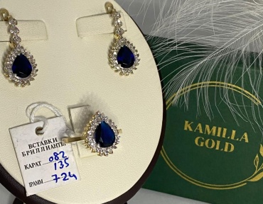 KAMILLLA GOLD M331 вес 7.1 г золото, бриллиант, фианит