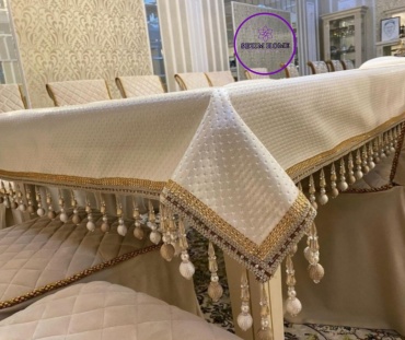 Скатерть Sezim Home 500x150 см, искусственная кожа, 1 шт