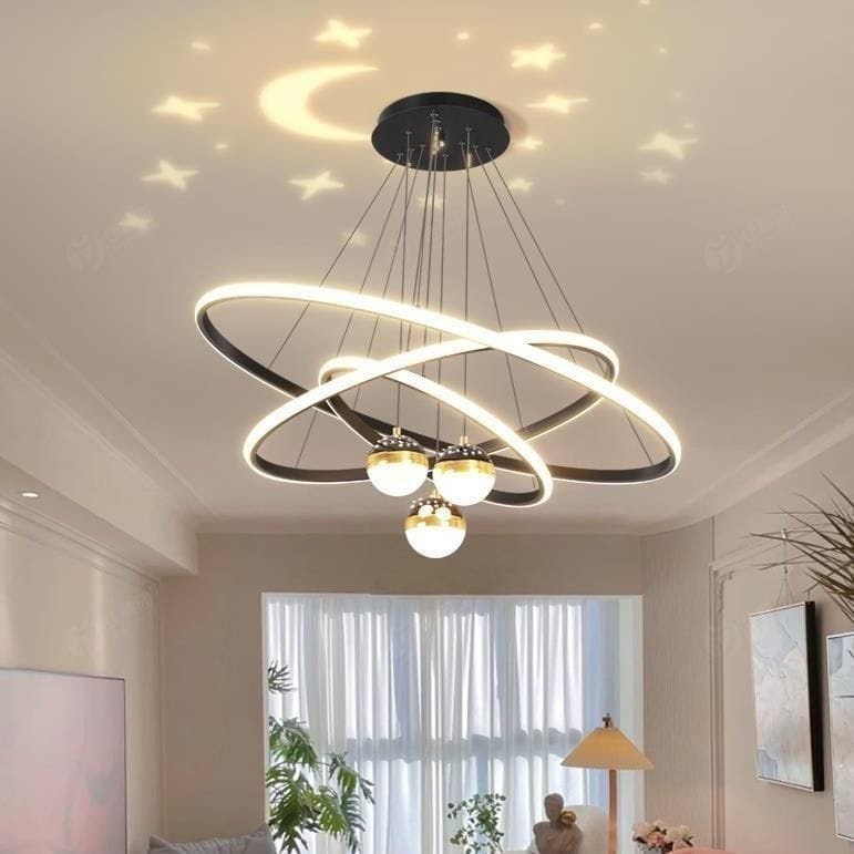 Люстра подвесная LED, кол-во ламп: 6 шт