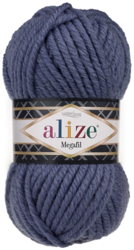 Моток Alize Superlana Megafil 203 джинсовый 55 м 100 г