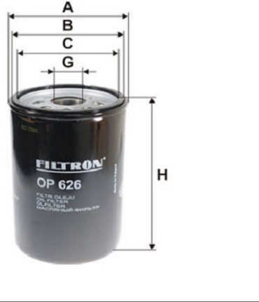 FILTRON масляный фильтр OP626