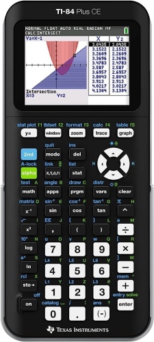 Калькулятор графический Texas Instruments TI -84 Plus CE, 10-разрядный, черный