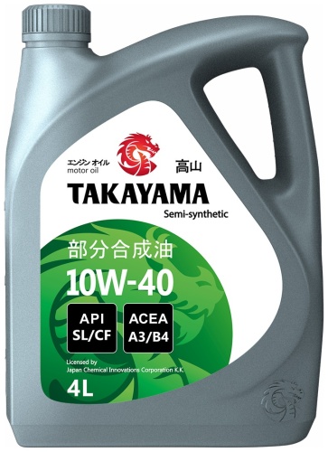 Полусинтетическое Takayama Semy-synthetic 10W-40 4 л