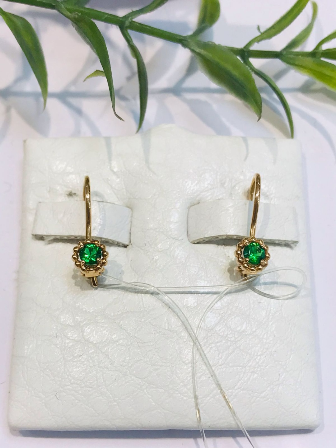 Серьги Tiamo 3971С CO18-4 вес 0.93 г золото, фианит