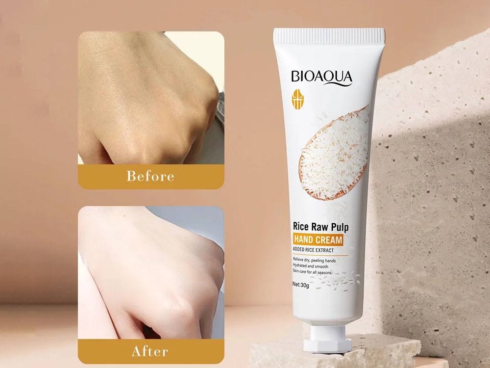 Bioaqua Rice Raw Pulp крем для рук 30 г