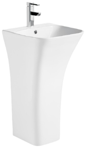 Раковина Cerutti CT7283 с пьедесталом прямоугольная 33х45 см, санфарфор