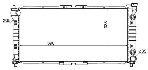 SAT радиатор основной SG-MZ0002-V4