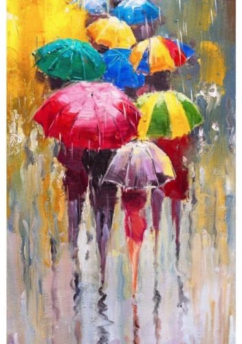Постер-Лайн картина Зонты (мазки) 40x60 см