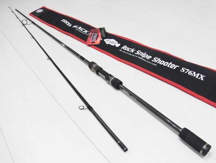Canne Spinning Xesta Black Star Hard S76MX - Rock Snipe Shooter 7'6" (neuve)