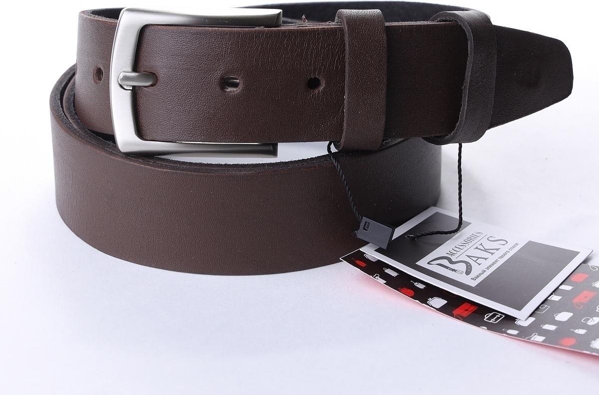 Ремень BAKS ACCESSORIES натуральная кожа 120 см коричневый
