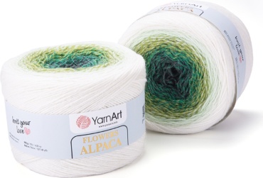 Моток YarnArt Flowers Alpaca 401 940 м 250 г