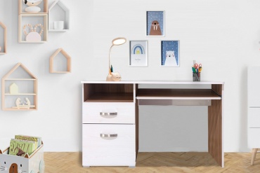 BRW Брест Мальта, 00051497 детский стол, 120x56x75.5 см, белый