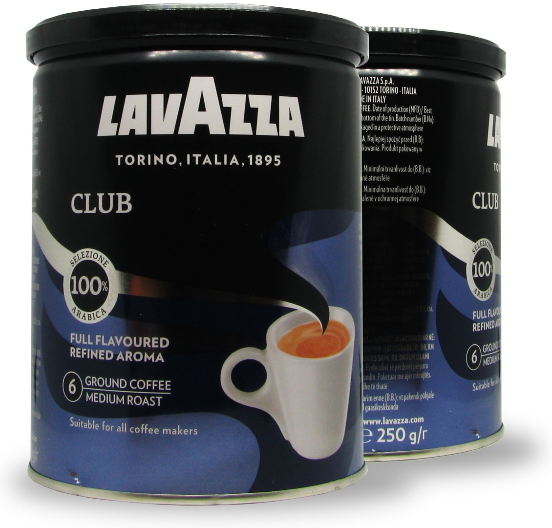 Lavazza Club Coffee молотый. Кофе Lavazza молотый в банке. Lavazza 250 гр. Лавацца кофе черный молотый.