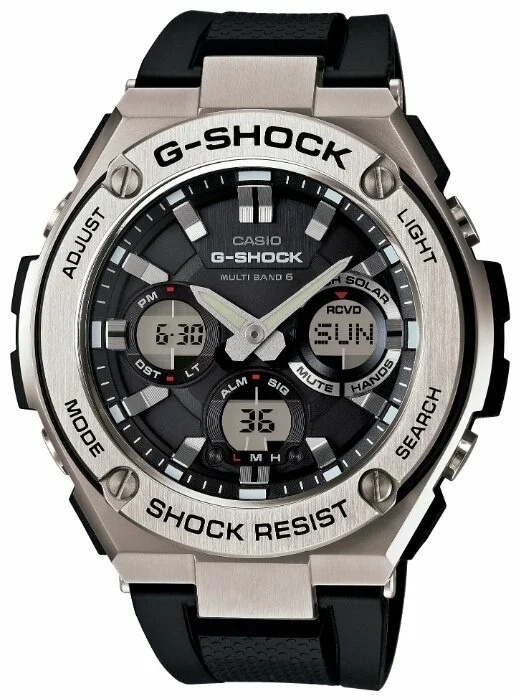 Кварцевые CASIO G-Shock GST-W110-1AER-Silver пластик, сталь