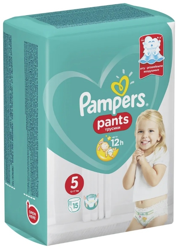Купить Трусики Pampers 5, 15 шт в Алматы – Магазин на Kaspi.kz