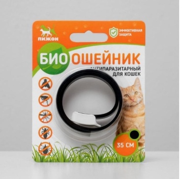 Пижон ошейник для постоянной носки M черный