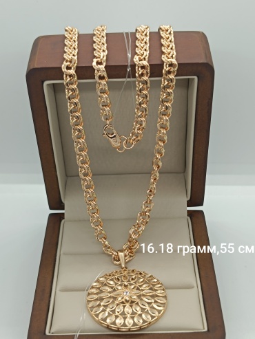 RICHY GOLD 938389 длина 55 см, вес 16.18 г золото, плетение отсутствует