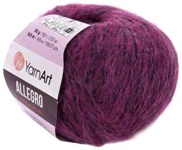 Клубок YarnArt 703 Темная фуксия Allegro 145 м 50 г