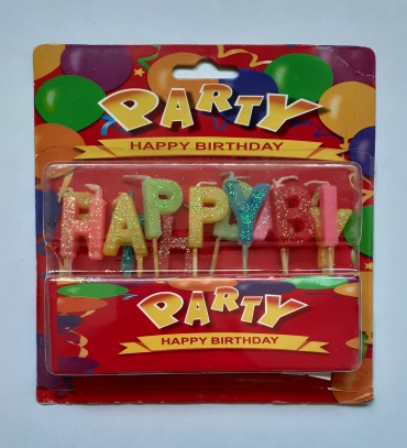 Свеча PARTY буква, 13 шт 3 см