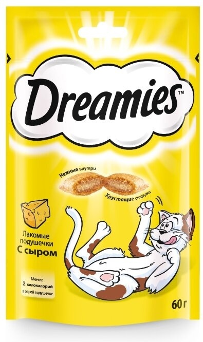 Лакомство Dreamies подушечки сыр 60 г 1 шт