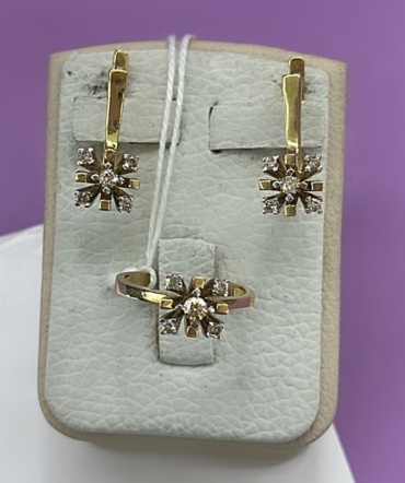 SAR-JEWELRY Z-KAR-35-34-007-955 вес 9.2 г золото, бриллиант