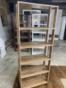 Стеллаж напольный YASMINA 830927-3, 70x30x183 см, коричневый