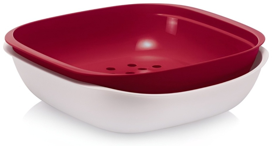 Миска-дуршлаг Tupperware Аллегро RP700 25 см полипропилен, 1.3 л 1 шт