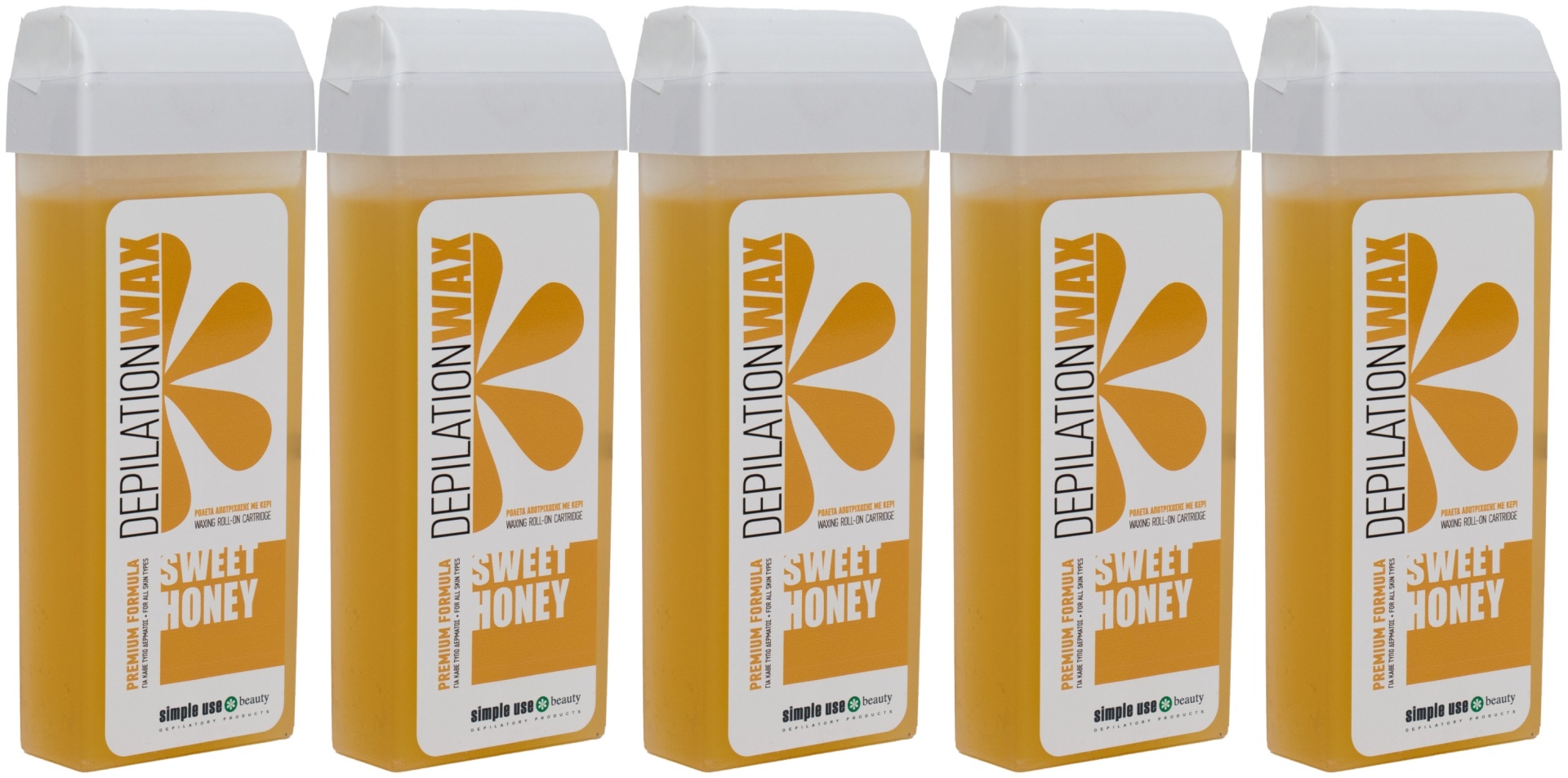 Воск Simple Use Beauty Honey плотность мягкая в картридже 500 мл