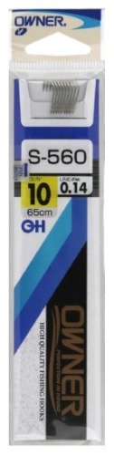 Крючок с поводком OWNER S-560  № 6 (65см, 0.18, 8шт.)