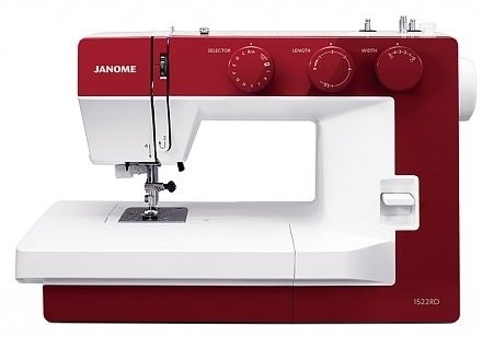 Швейная машина Janome 1522 RD белый, красный
