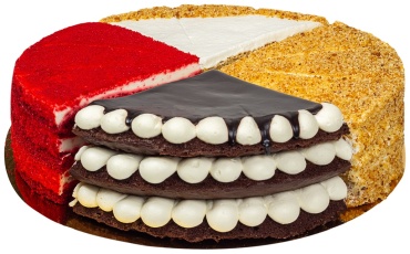 Caramel торт Микс 4 вида 1300 г