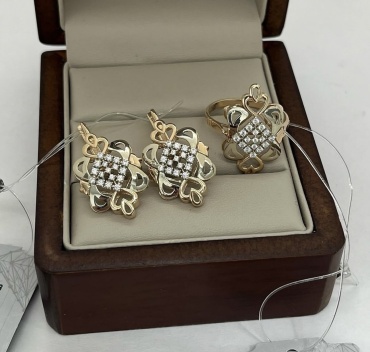 Ali Gold 1003 вес 9 г золото, фианит