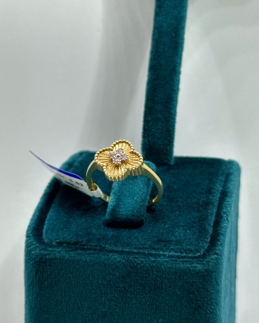 Ali Gold 27059 размер 17.5 вес 2.39 г золото, фианит