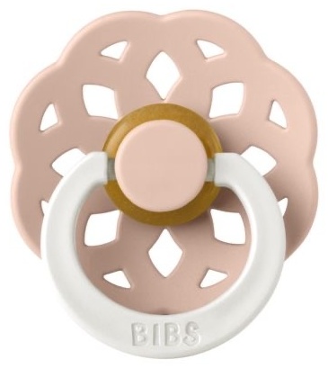 Пустышка BIBS Boheme Latex Blush Glow 0+ месяцев, розовый