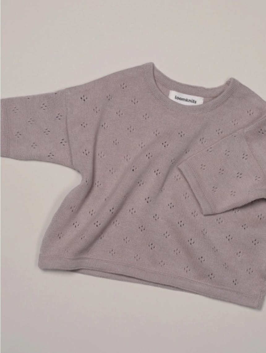 Джемпер Loom knits коричневый