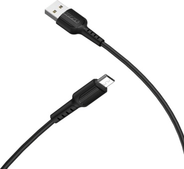 Кабель Borofone USB 2.0 (M), micro-USB 2.0 (M), 1 м, черный