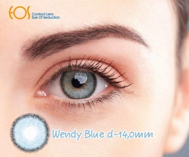 Контактные линзы EOS Wendy Blue -2 кривизна 8.6 на год 2 шт