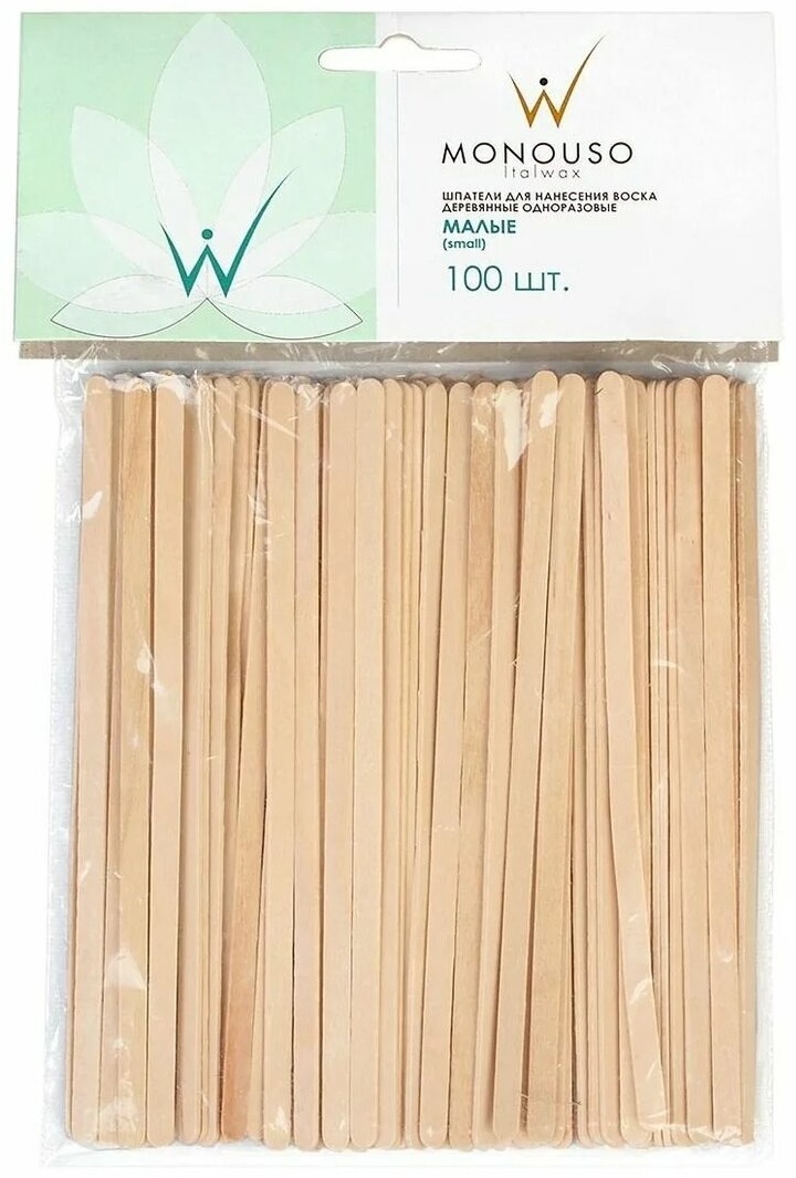 ITALWAX шпатель для депиляции дерево Smail 100 шт