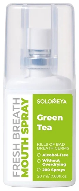 Solomeya Fresh Breath Green Tea освежитель полости рта лечебные травы 20 мл