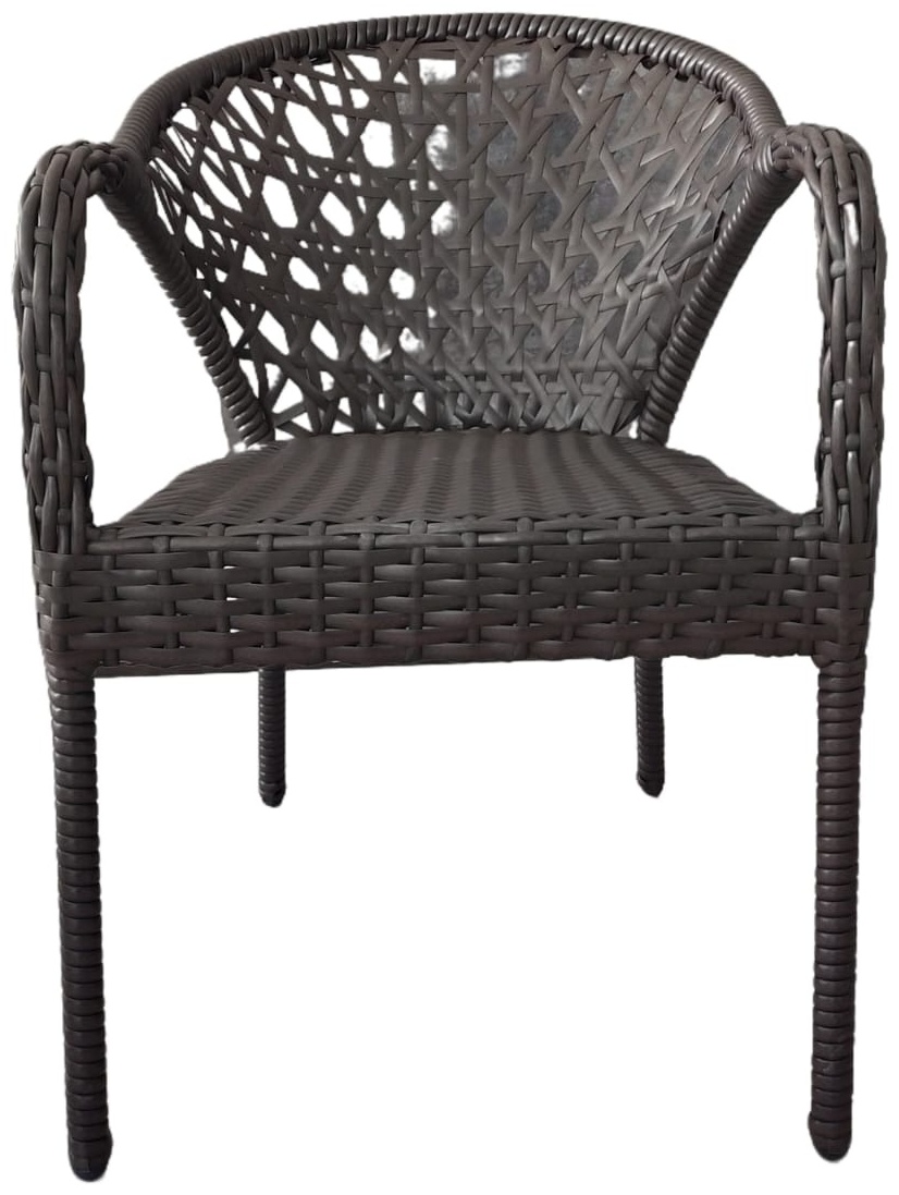 Стул NIK Rattan Milano choco черный